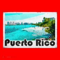 Puerto Rico Caribbean Retro Poster Santa Hat thumb 1