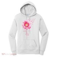 Pink Ribbon Daisy Faith Breast Cancer Awareness Month Gift Women's Hoodie thumb 0