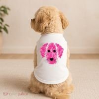 Pink Ribbon Dog Inspirational Breast Cancer Awareness Gift Doggie Tank thumb 2