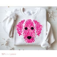 Pink Ribbon Dog Inspirational Breast Cancer Awareness Gift Sweatshirt thumb 2