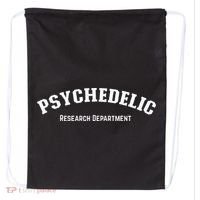 Psychedelic Research Department Funny Psychedelic Drawstring Bag thumb 0
