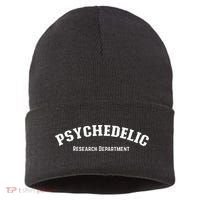 Psychedelic Research Department Funny Psychedelic Sustainable Knit Beanie thumb 0