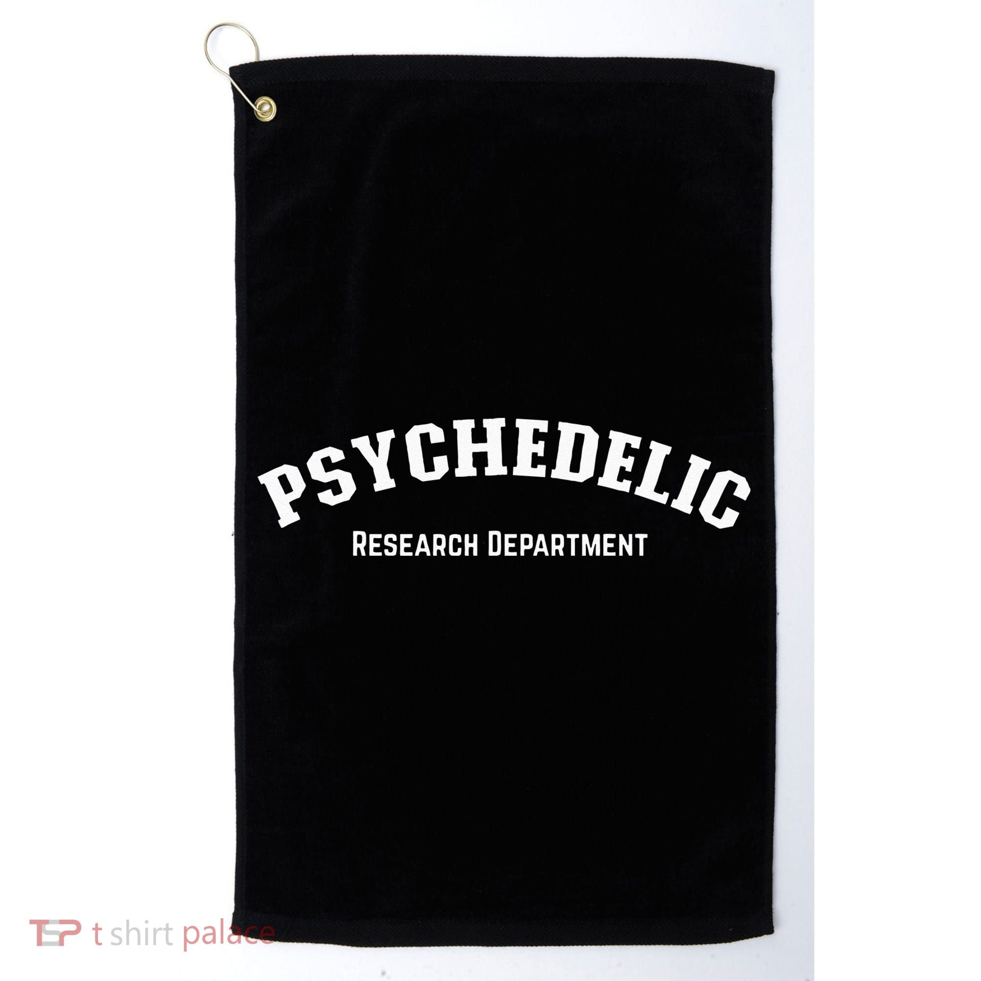 Psychedelic Research Department Funny Psychedelic Golf Towel