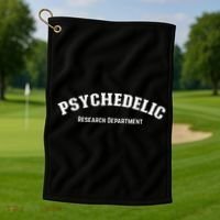 Psychedelic Research Department Funny Psychedelic Golf Towel thumb 1