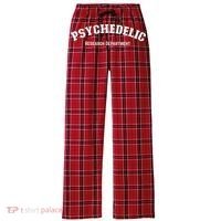 Psychedelic Research Department Funny Psychedelic Women's Flannel Plaid Pajama Pants thumb 0