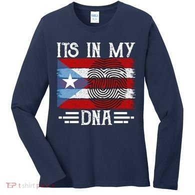 Puerto Rico Dna Women's Long Sleeve Shirt