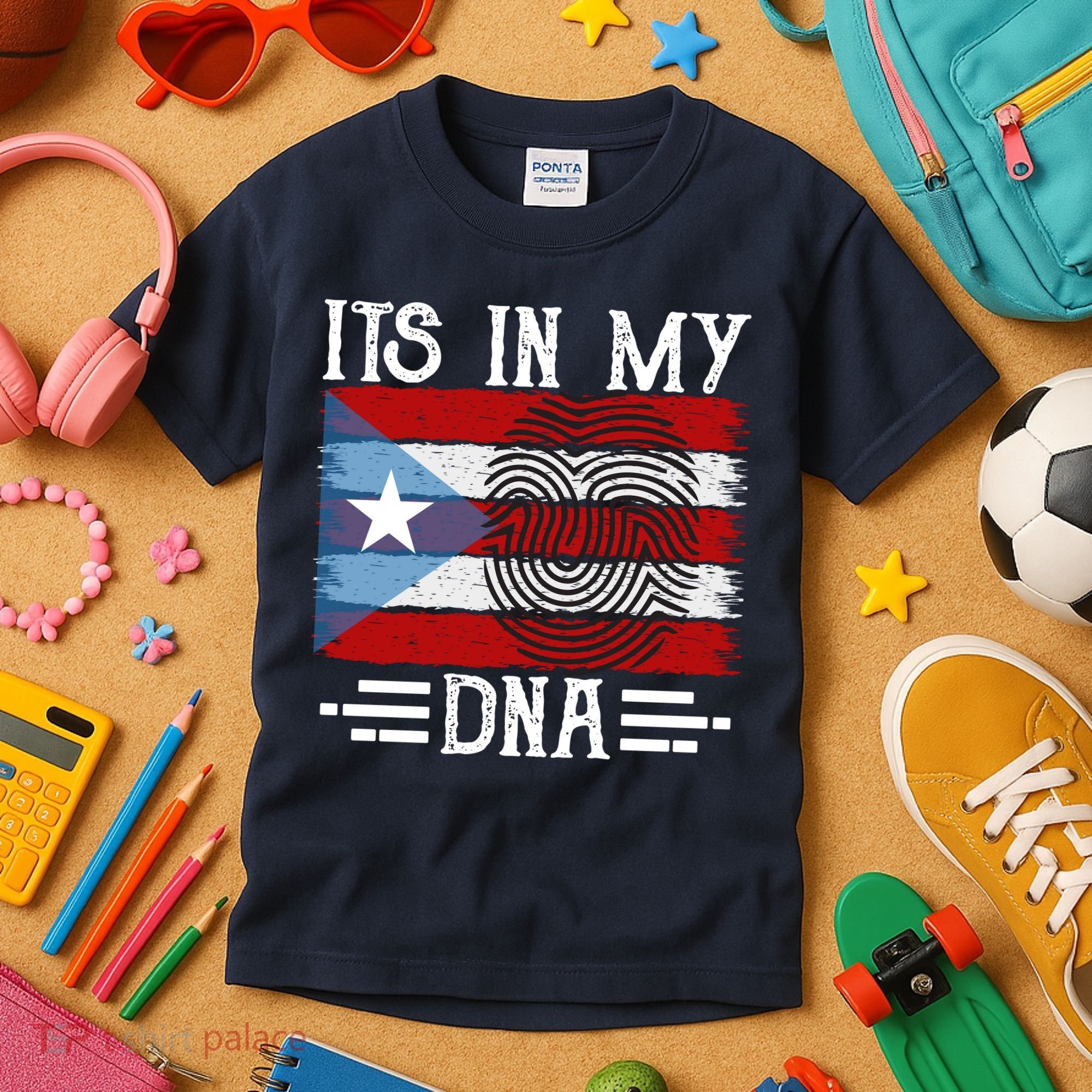 Puerto Rico Dna Kids T-Shirt