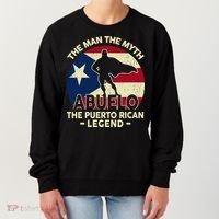 Puerto Rico Dad Abuelo Man Myth Puerto Rican Legend Women's Sweatshirt thumb 0