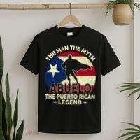 Puerto Rico Dad Abuelo Man Myth Puerto Rican Legend T-Shirt thumb 2