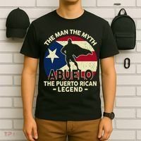 Puerto Rico Dad Abuelo Man Myth Puerto Rican Legend T-Shirt thumb 6