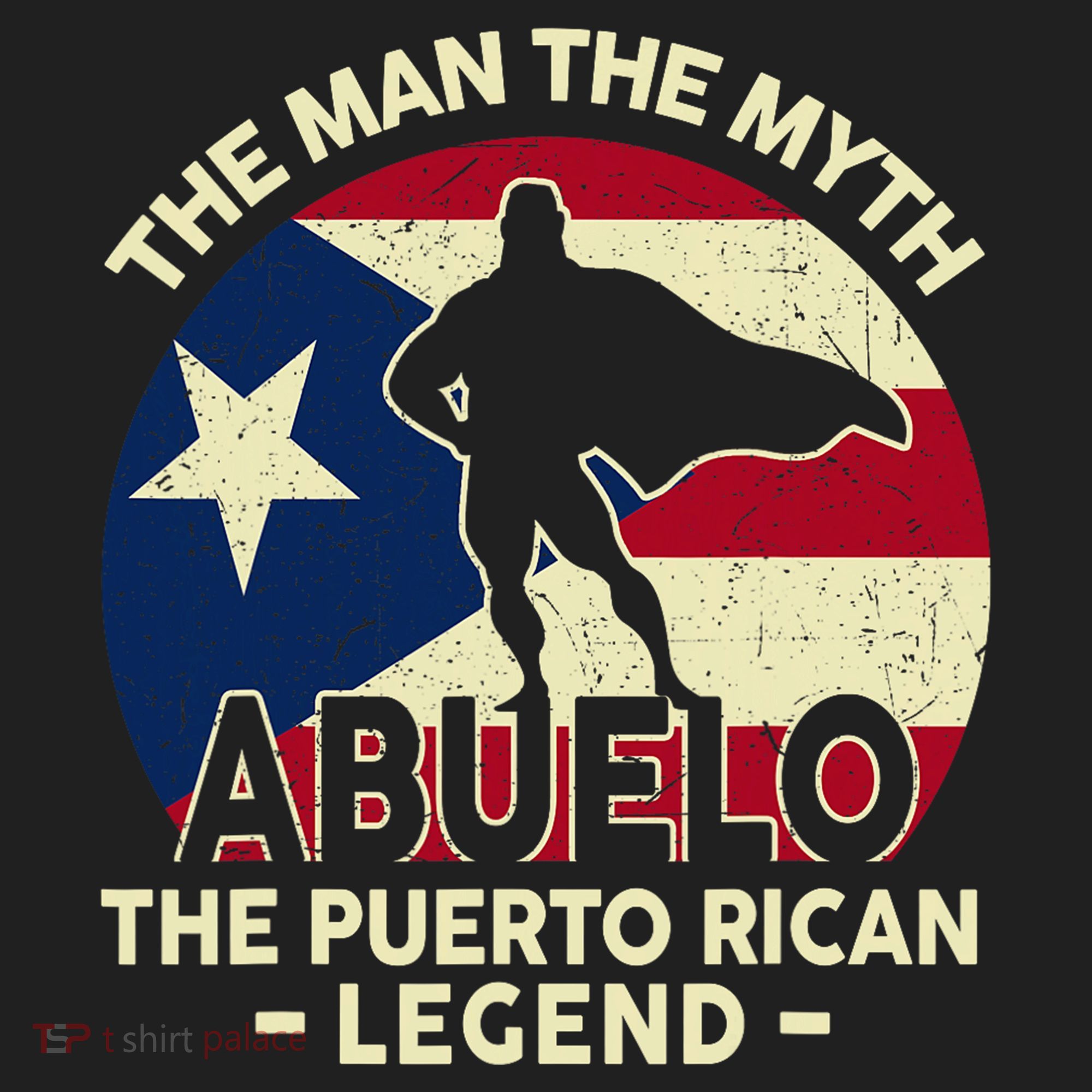 Puerto Rico Dad Abuelo Man Myth Puerto Rican Legend Beanie