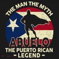 Puerto Rico Dad Abuelo Man Myth Puerto Rican Legend Women's Hoodie thumb 2