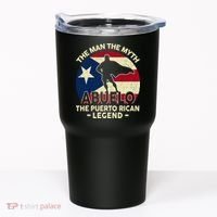 Puerto Rico Dad Abuelo Man Myth Puerto Rican Legend Tumbler thumb 0