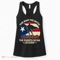Puerto Rico Dad Abuelo Man Myth Puerto Rican Legend Women's Tank Top thumb 0