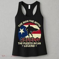 Puerto Rico Dad Abuelo Man Myth Puerto Rican Legend Women's Tank Top thumb 3