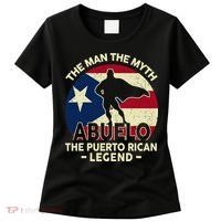 Puerto Rico Dad Abuelo Man Myth Puerto Rican Legend Women's T-Shirt thumb 0
