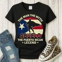 Puerto Rico Dad Abuelo Man Myth Puerto Rican Legend Women's T-Shirt thumb 3