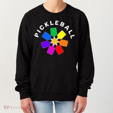 Pickleball Rainbow Design Pickleball Lover Women's Sweatshirt