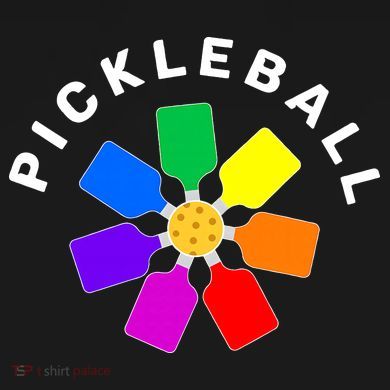 Pickleball Rainbow Design Pickleball Lover Long Sleeve Shirt