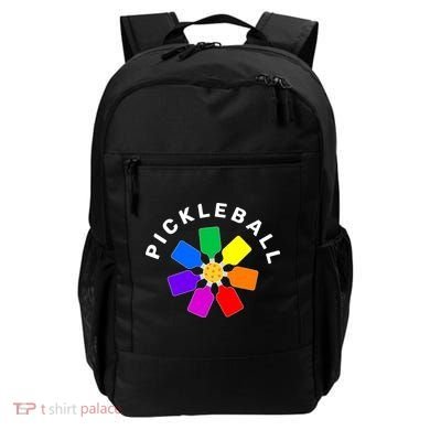 Pickleball Rainbow Design Pickleball Lover Backpack