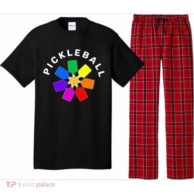 Pickleball Rainbow Design Pickleball Lover Pajama Set