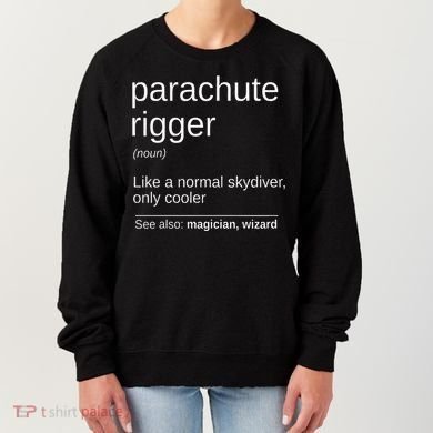 Parachute Rigger Definition Design Skydiving Packer Women's Sweatshirt