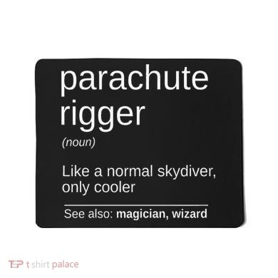 Parachute Rigger Definition Design Skydiving Packer Mousepad