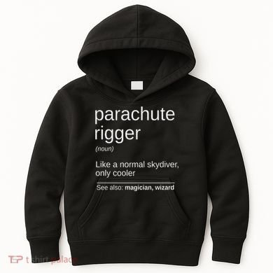 Parachute Rigger Definition Design Skydiving Packer Kids Hoodie