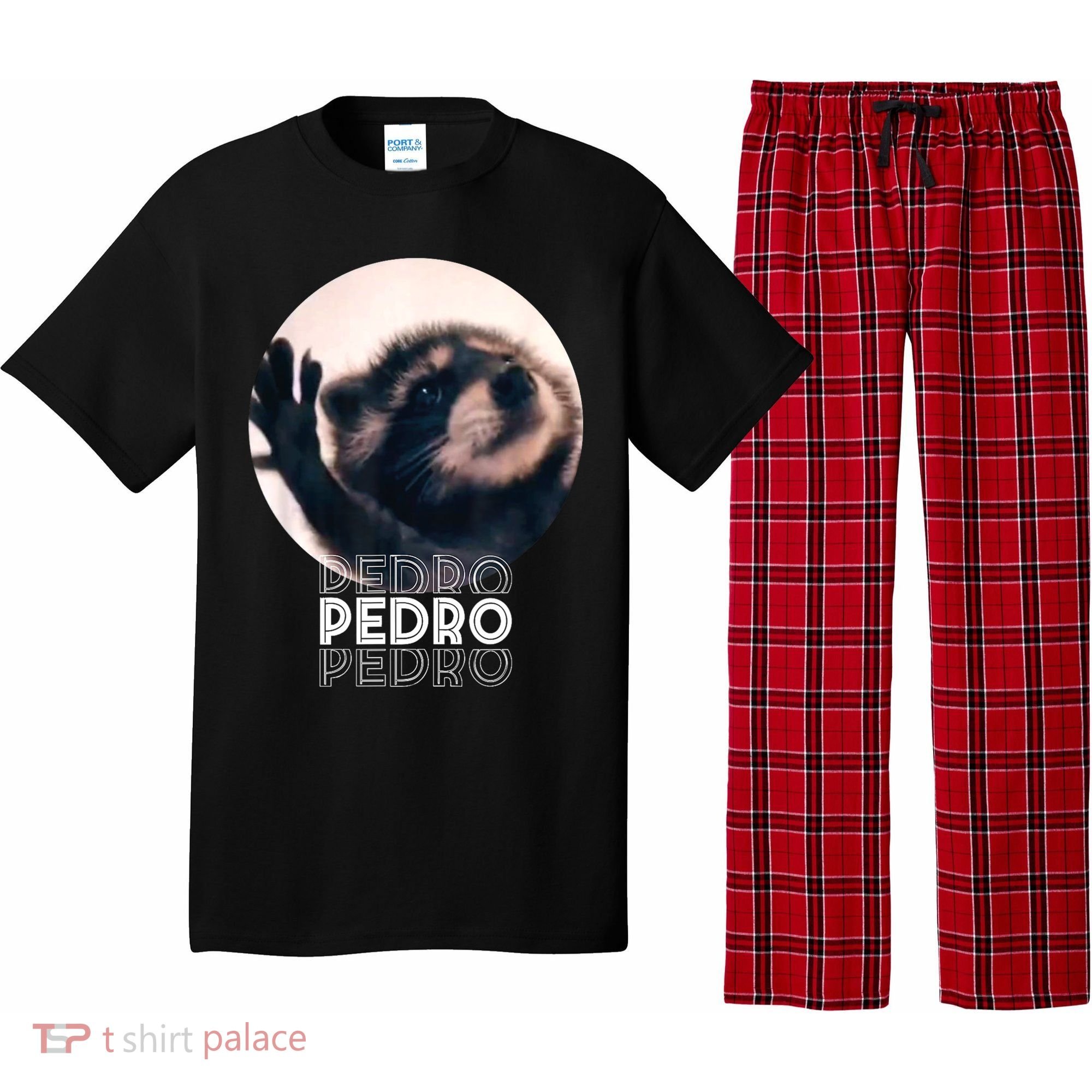Pedro Racoon Dance Popular Internet Meme Mapache Dance Pajama Set