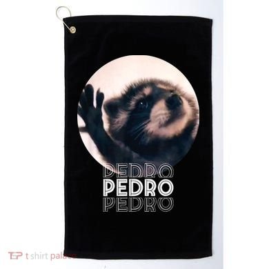 Pedro Racoon Dance Popular Internet Meme Mapache Dance Golf Towel