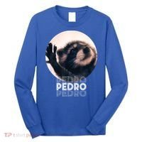 Pedro Racoon Dance Popular Internet Meme Mapache Dance Long Sleeve Shirt thumb 0