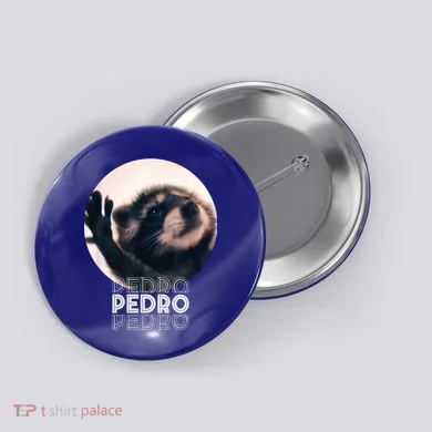 Pedro Racoon Dance Popular Internet Meme Mapache Dance Button