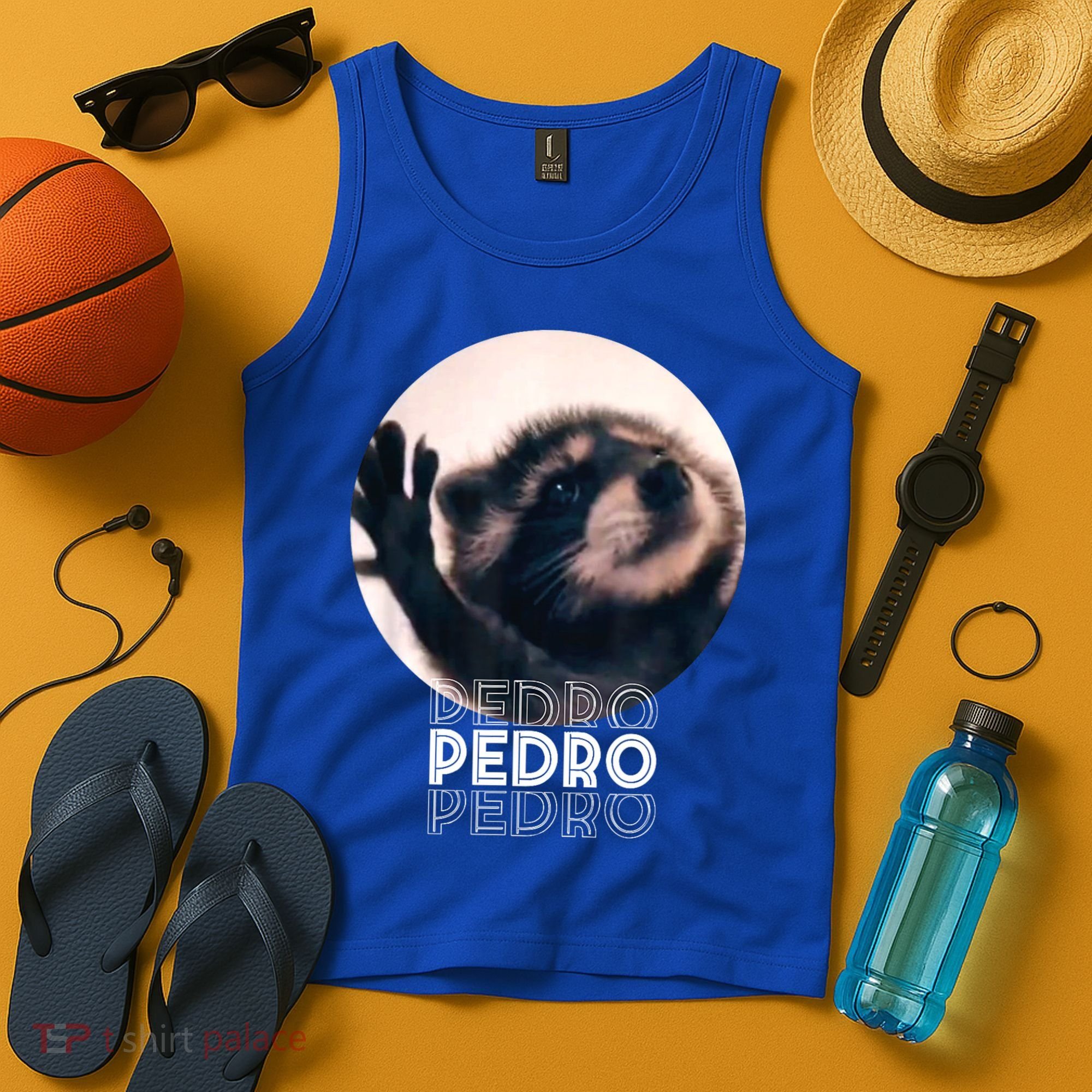 Pedro Racoon Dance Popular Internet Meme Mapache Dance Tank Top