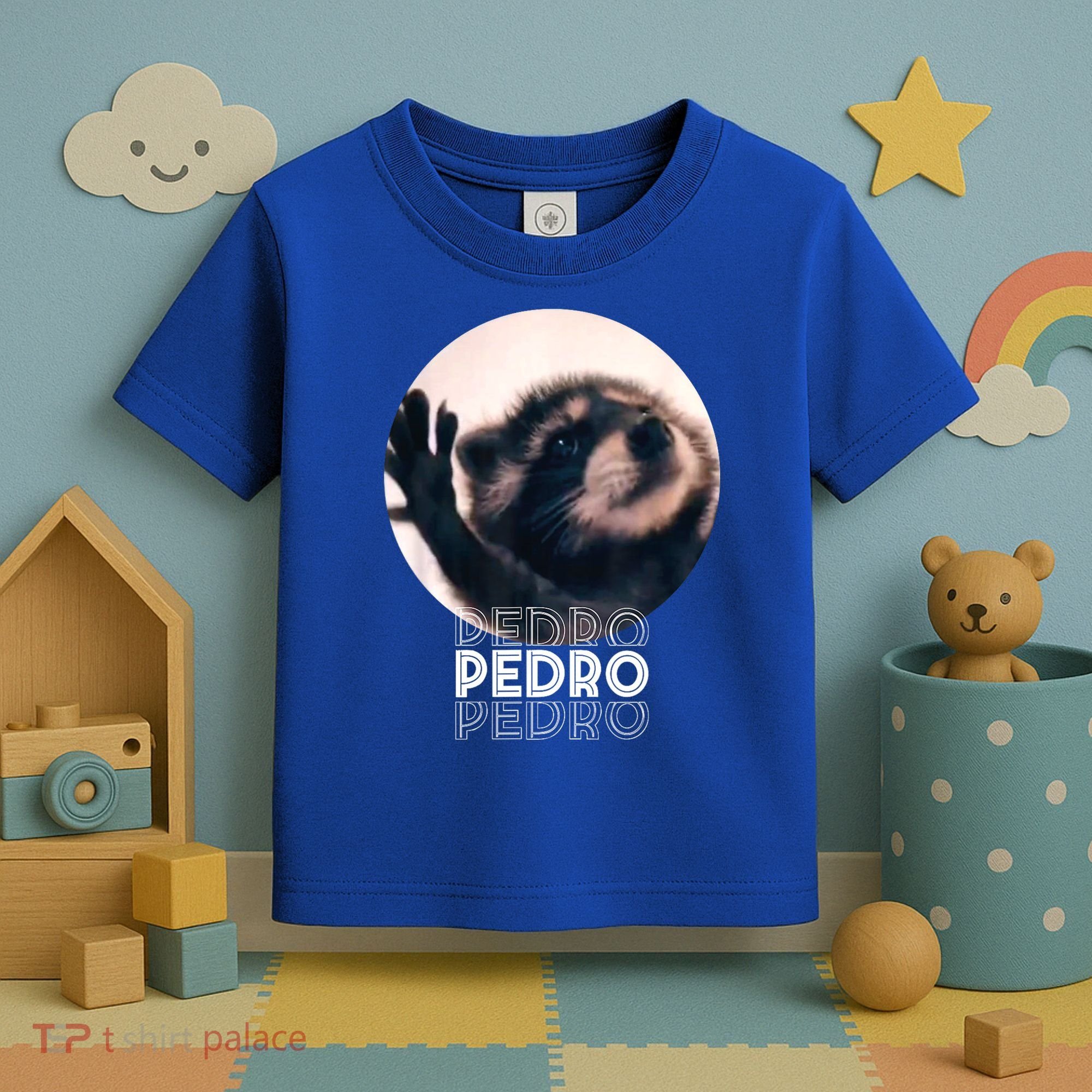 Pedro Racoon Dance Popular Internet Meme Mapache Dance Toddler T-Shirt