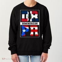 Puerto Rican Dominican Republic Dominirican Flag Pride Meaningful Gift Women's Sweatshirt thumb 0