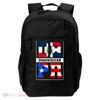 Puerto Rican Dominican Republic Dominirican Flag Pride Meaningful Gift Backpack thumb 0