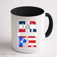 Puerto Rican Dominican Republic Dominirican Flag Pride Meaningful Gift Coffee Mug thumb 1