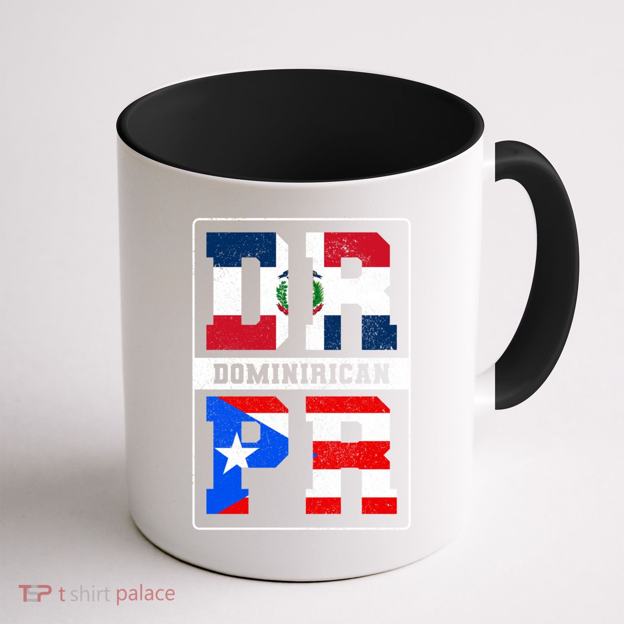 Puerto Rican Dominican Republic Dominirican Flag Pride Meaningful Gift Coffee Mug