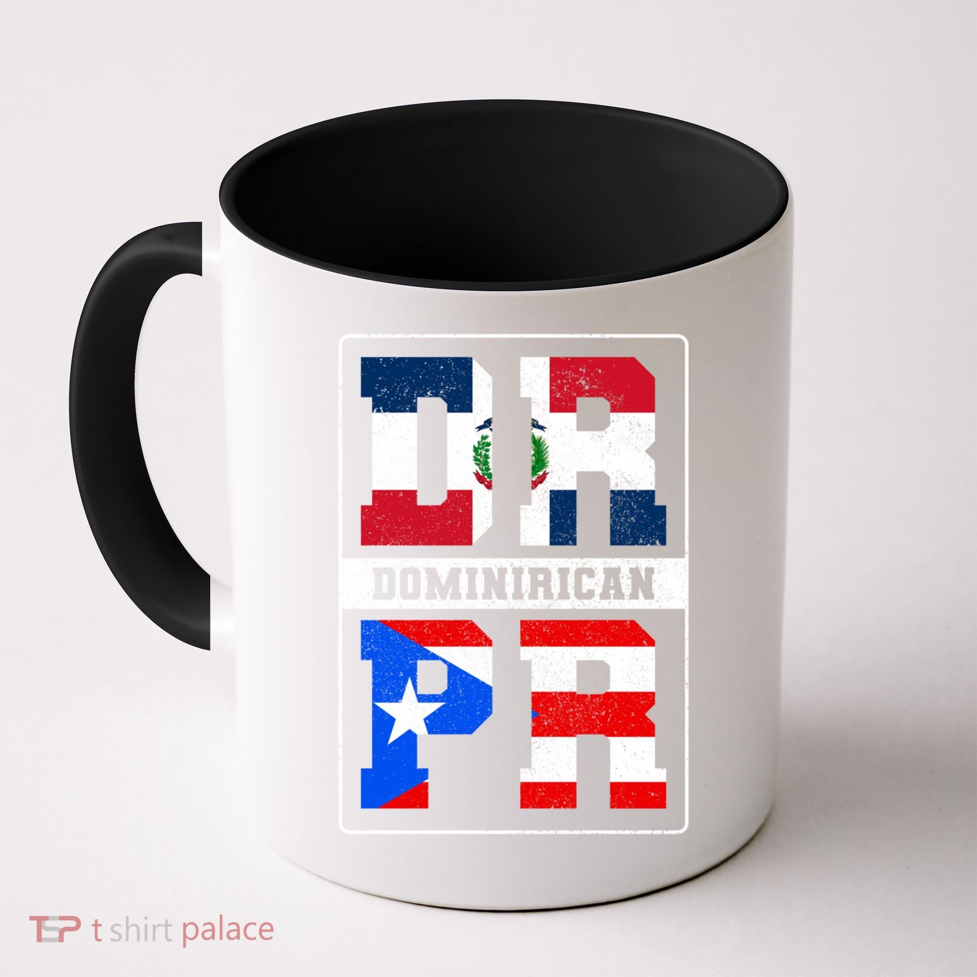 Puerto Rican Dominican Republic Dominirican Flag Pride Meaningful Gift Coffee Mug