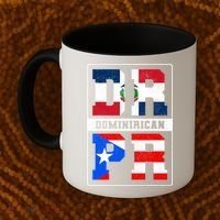 Puerto Rican Dominican Republic Dominirican Flag Pride Meaningful Gift Coffee Mug thumb 2