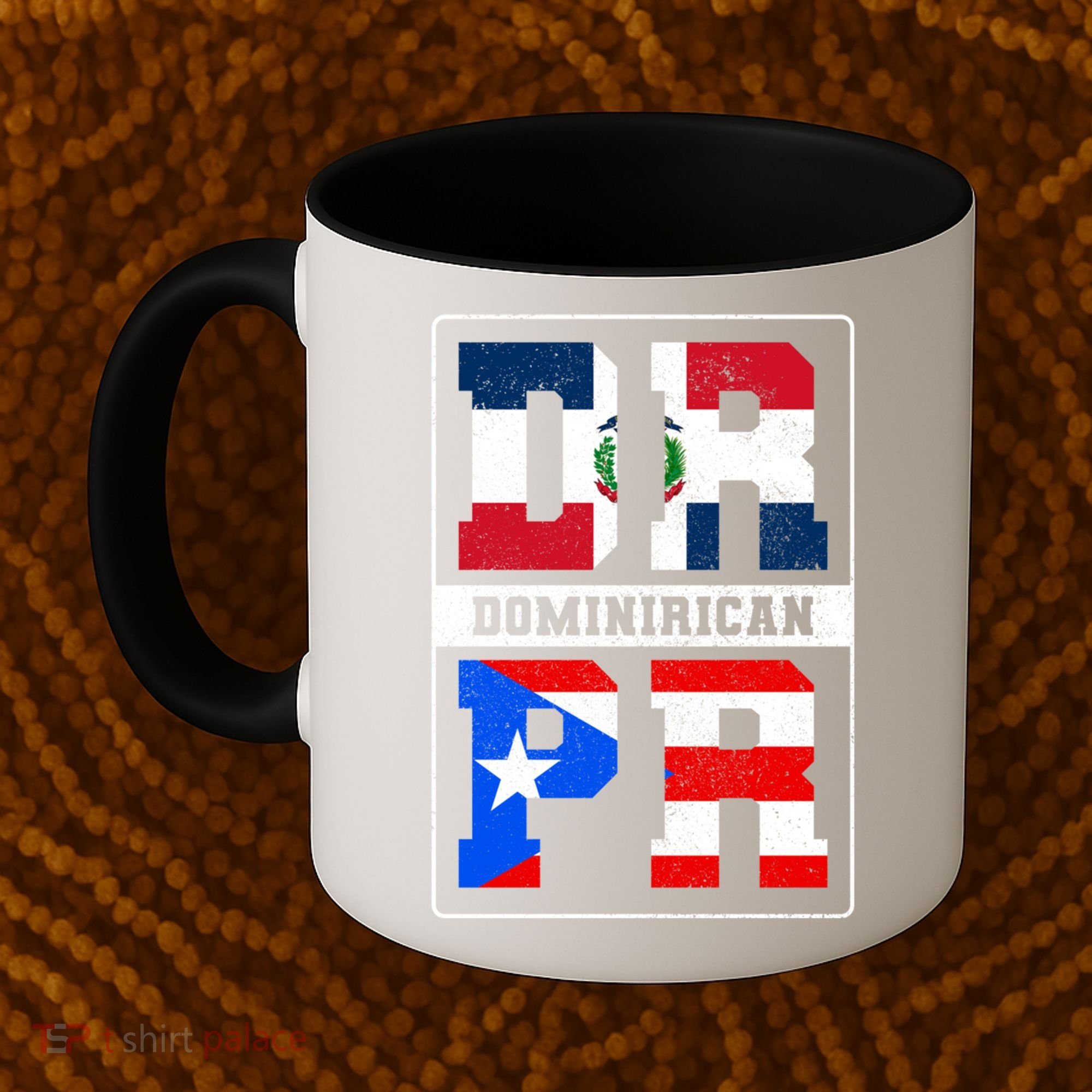 Puerto Rican Dominican Republic Dominirican Flag Pride Meaningful Gift Coffee Mug