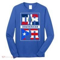Puerto Rican Dominican Republic Dominirican Flag Pride Meaningful Gift Long Sleeve Shirt thumb 0