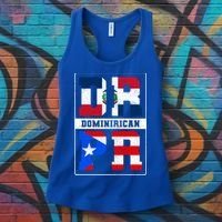 Puerto Rican Dominican Republic Dominirican Flag Pride Meaningful Gift Women's Tank Top thumb 3