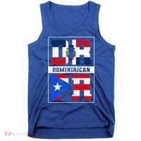 Puerto Rican Dominican Republic Dominirican Flag Pride Meaningful Gift Tank Top thumb 0