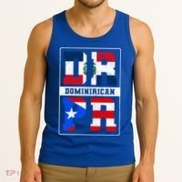 Puerto Rican Dominican Republic Dominirican Flag Pride Meaningful Gift Tank Top thumb 3
