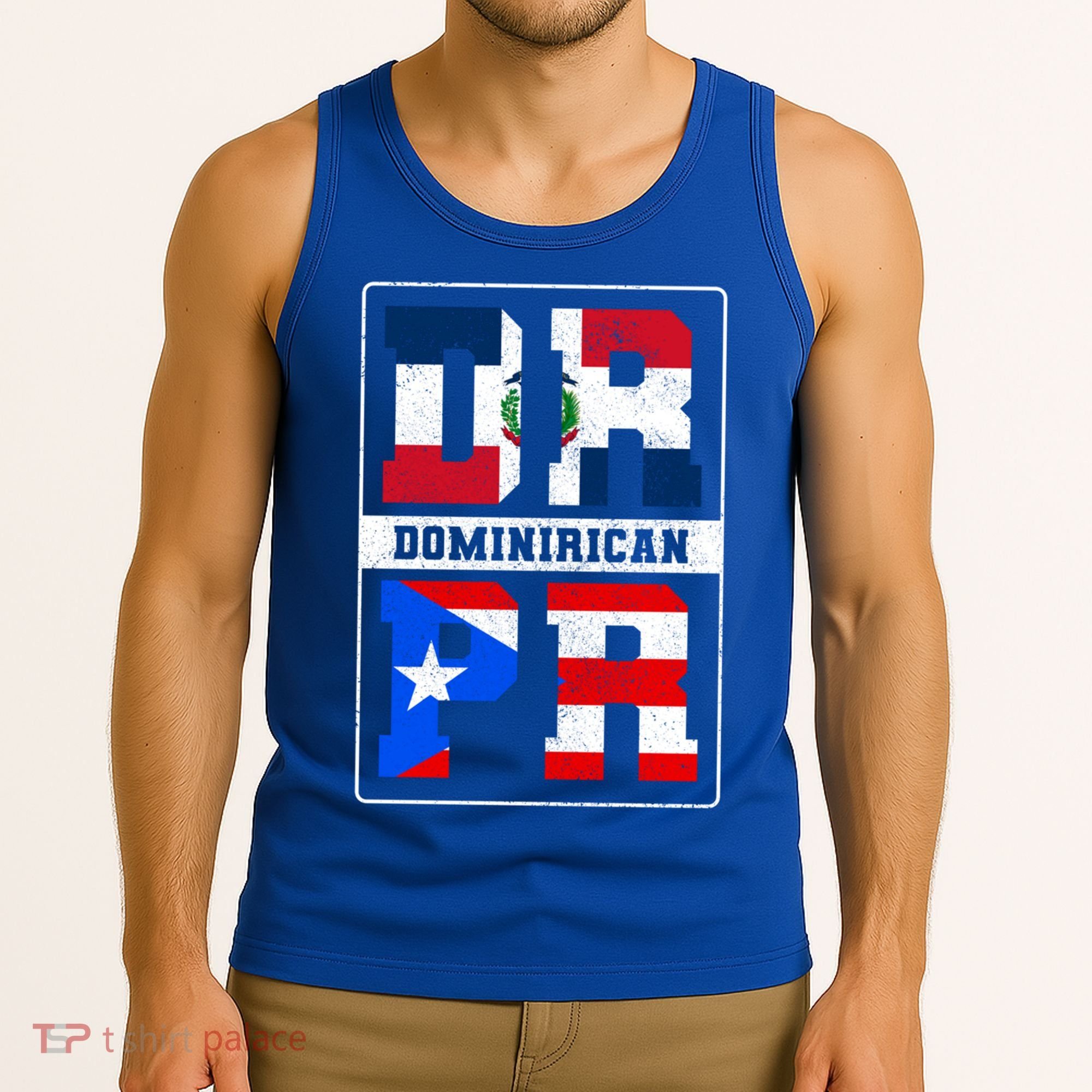 Puerto Rican Dominican Republic Dominirican Flag Pride Meaningful Gift Tank Top