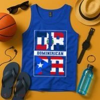 Puerto Rican Dominican Republic Dominirican Flag Pride Meaningful Gift Tank Top thumb 4