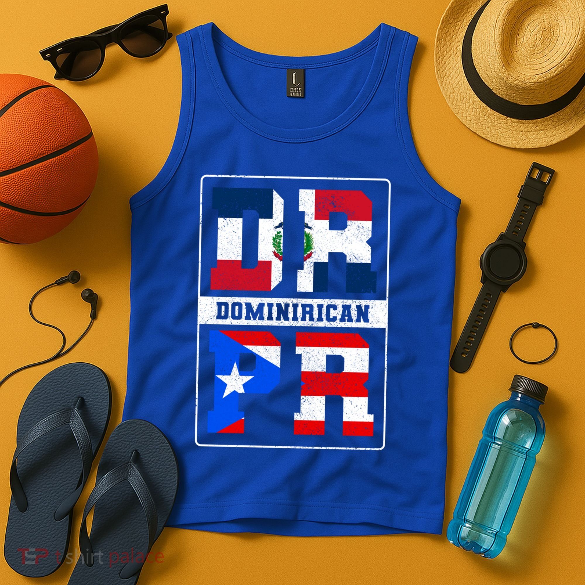 Puerto Rican Dominican Republic Dominirican Flag Pride Meaningful Gift Tank Top