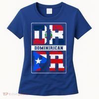 Puerto Rican Dominican Republic Dominirican Flag Pride Meaningful Gift Women's T-Shirt thumb 0