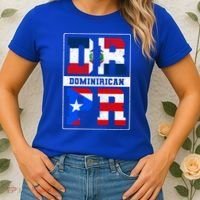 Puerto Rican Dominican Republic Dominirican Flag Pride Meaningful Gift Women's T-Shirt thumb 2